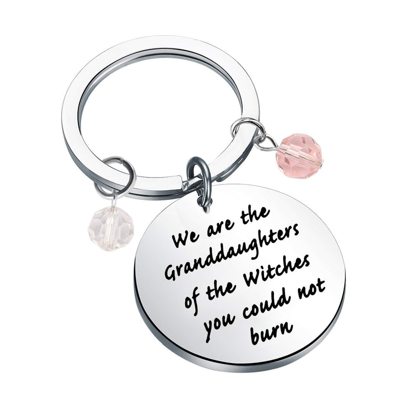 [Australia] - TIIMG Feminist Gift Feminism Gender Equality Pendant Keychain We are The Granddaughters of The Witches You Could Not Burn Feminist Jewelry Granddaughters of Witches 