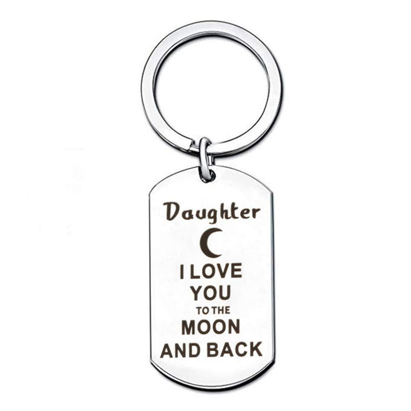 [Australia] - Daughter Gifts Heart Pendant Keychain Daughter Jewelry Graduation Birthday Christmas Gifts for Daughter from Mom Father 