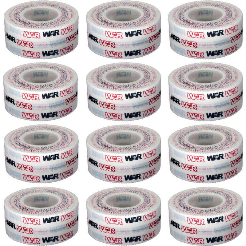 [Australia] - WAR Tape Easy Tear Athletic Fight Tape (12 Rolls) 0.5" Half Inch | Hand Finger Wrist Wrap | for Boxing BJJ Crossfit 12 0.5 inch 