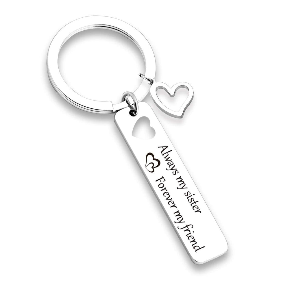 [Australia] - G-Ahora BFF Jewelry Gift for Sister Graduation Birthday Gift Keychain Keyring for gifls Sister Jewelry (KN-Always My Sister Forever My friend-20190619) 