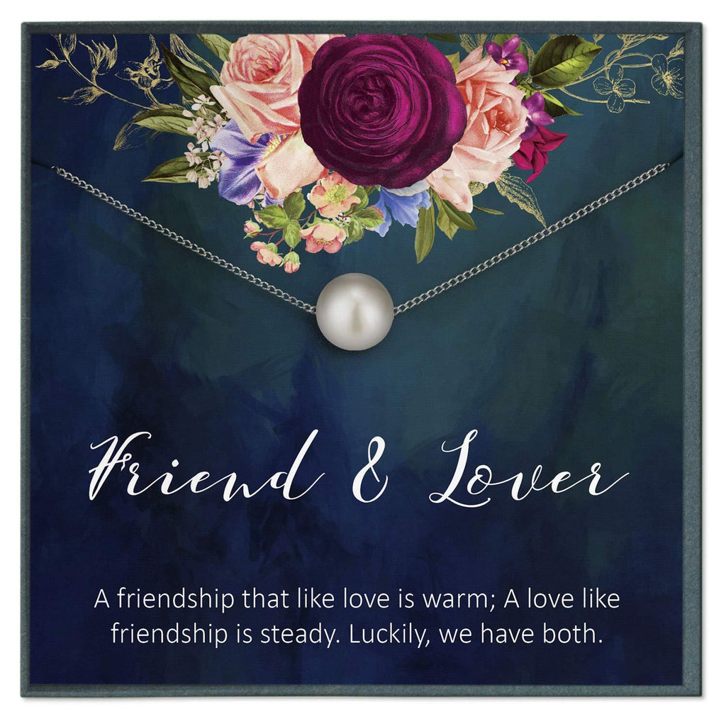 [Australia] - Grace of Pearl Best Friend Necklace Gift for Friend Jewelry for Friendship Necklace Friend & Lover 