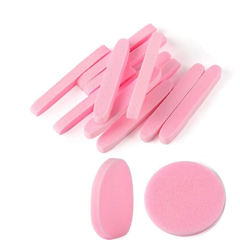 [Australia] - Facial Sponge Compressed,120 Count PVA Professional Makeup Removal Wash Round Face Sponge Pads Exfoliating Cleansing for Women,Pink 120 Pcs Pink 