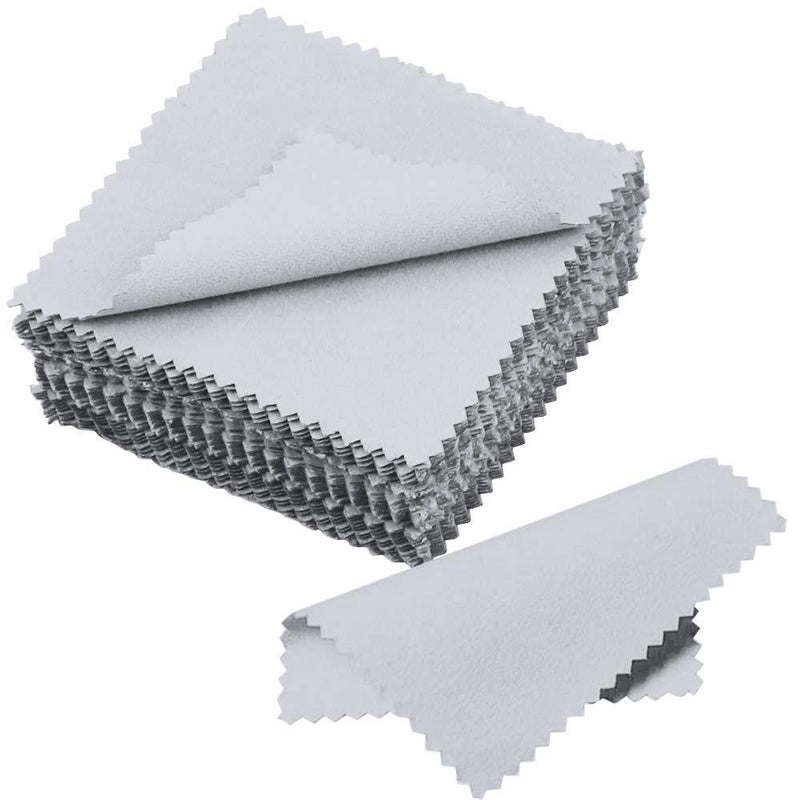[Australia] - Nexxxi 100 Pieces Jewelry Cleaning Cloth, Polishing Cloths for Sterling Silver Gold Platinum(3.2" x 3.2") 