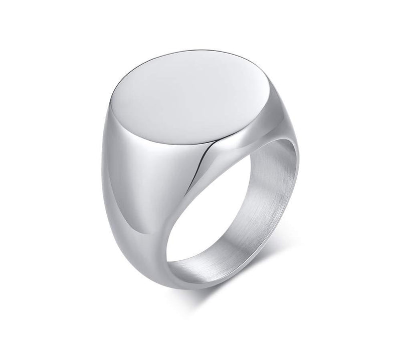 [Australia] - VNOX Stainless Steel Cremation Jewelry for Ashes Holder Cremation Urn Finger Signet Ring Ashes Ring Memorial Jewelry Plain 11 