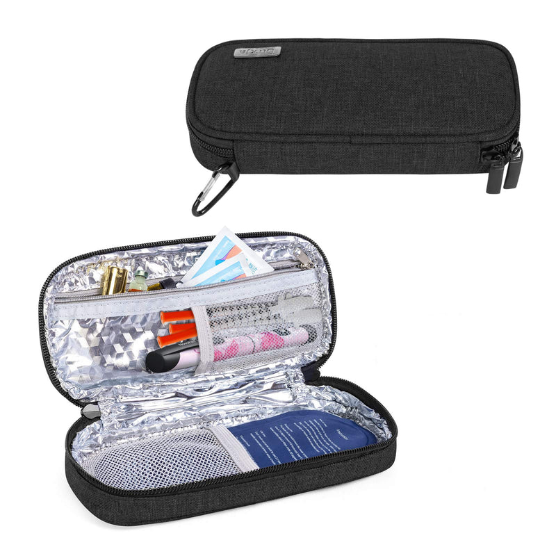 [Australia] - Luxja Insulin Travel Case, Insulin Bag for Insulin Pens and Other Diabetic Supplies (Bag Only), Black 