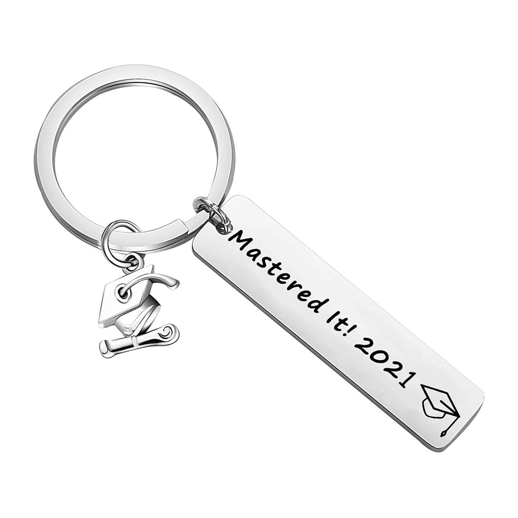 [Australia] - LQRI 2020 Graduation Gift Mastered It 2020 Keychain Class of 2020 Graduation Masters Mastered It Jewelry Keyring Graduation Celebration Party Gift for Him Her Mastered It 2021 