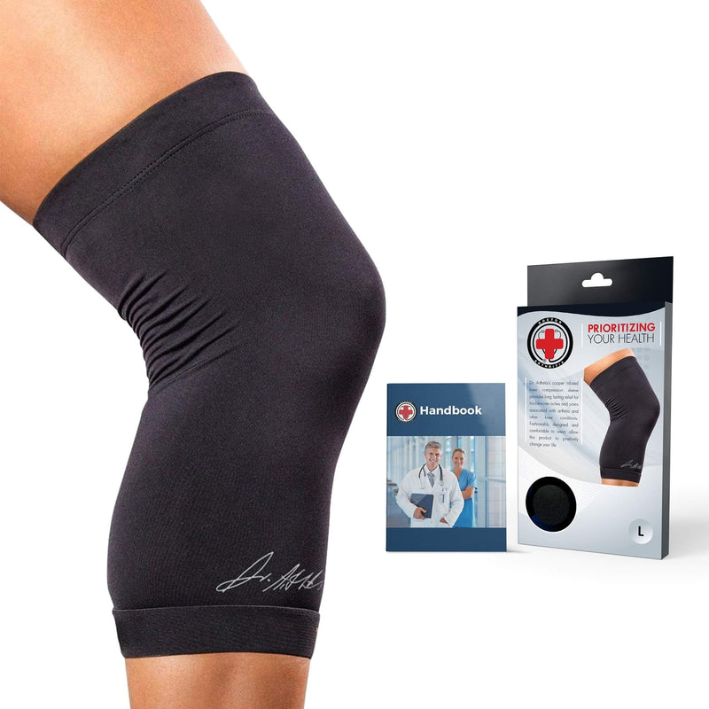 [Australia] - Doctor Developed Copper Knee Brace & Knee Compression Sleeve & Doctor Written Handbook -guaranteed relief for Arthritis, Tendonitis, Injury recovery, Knee support, Running & Weightlifting (6X-Large) 6X-Large 