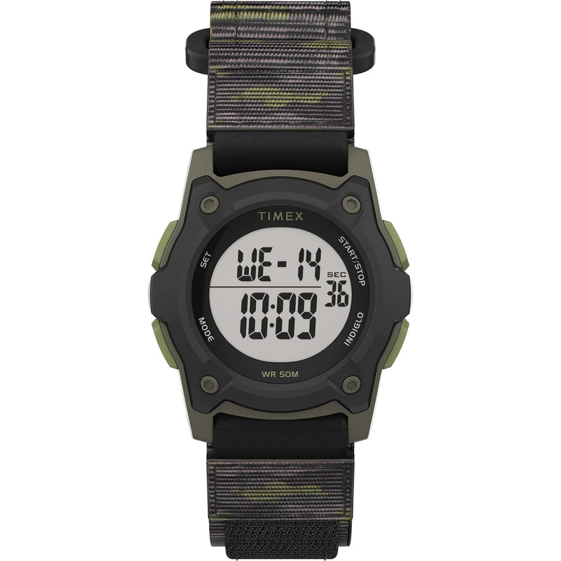 [Australia] - Timex Time Machines Digital 35mm Watch Black/Green Camo 