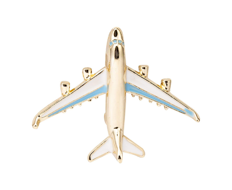 [Australia] - Knighthood Men's Golden Airplane Lapel Pin 