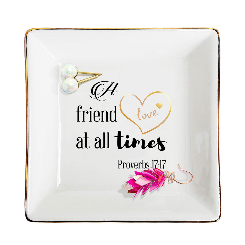 [Australia] - Friendship Gifts for Her, Jewelry Tray Birthday Gifts for Friends Female, Friend Gifts for Women Birthday Trinket Dish. 