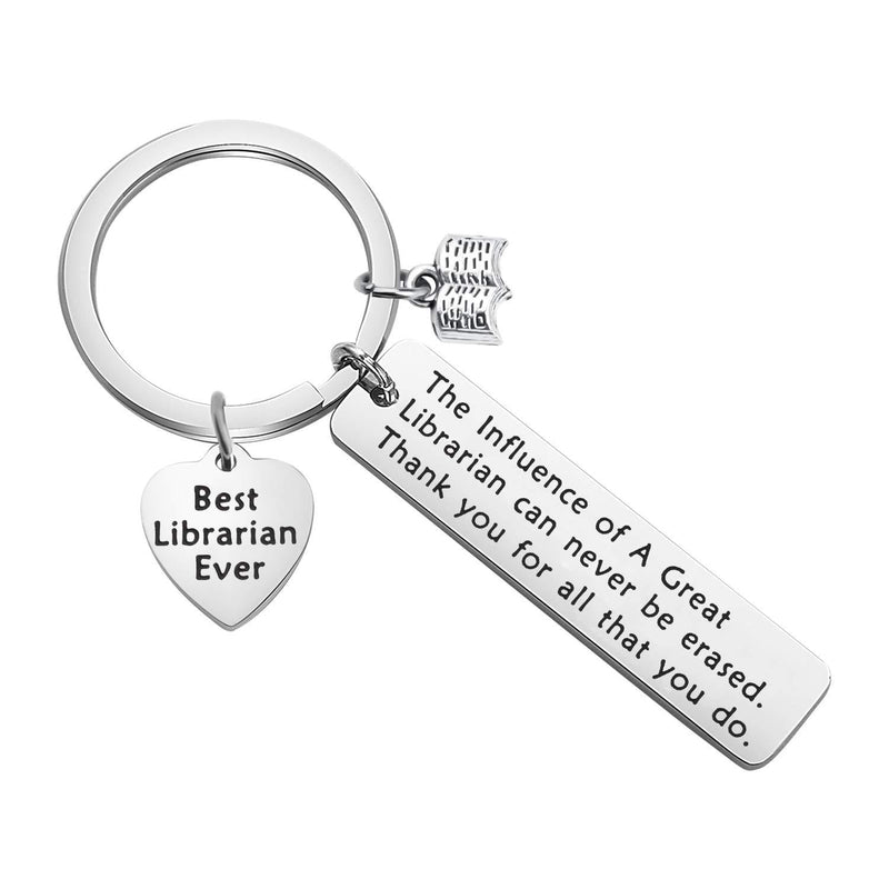 [Australia] - ENSIANTH Librarian Keychain Librarian Retirement Gift Best Librarian Ever Gift Librarian Appreciation Gift 