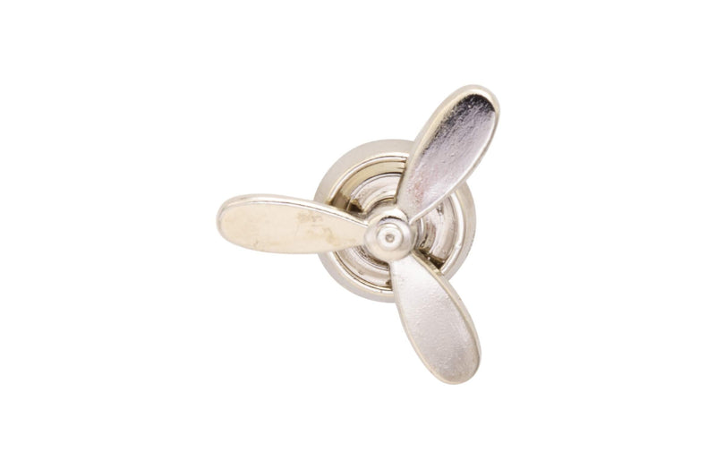 [Australia] - Knighthood Aircraft Propeller Men's Lapel Pin Brooch (Silver) (Metal) 