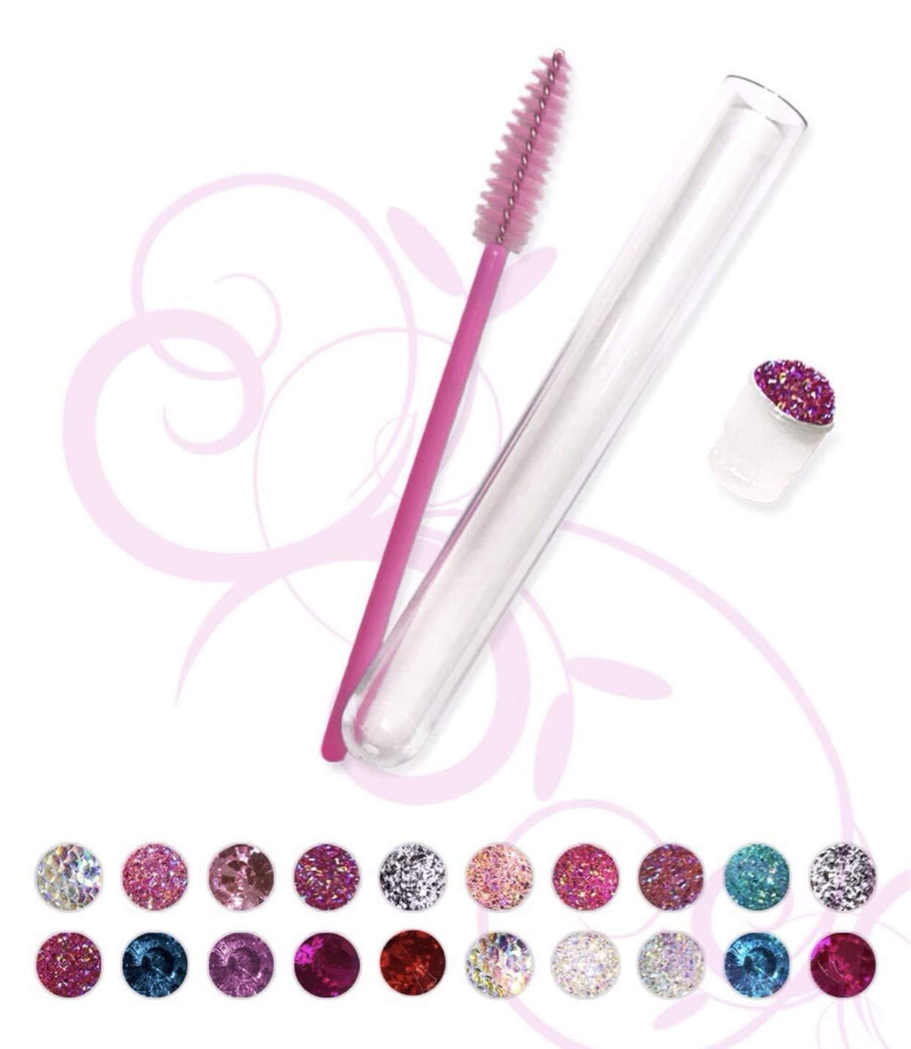 [Australia] - Eyelash brush - 20 pcs disposable eye lash wand and comb applicator in a tube - Make up tool for eyelash extension supplies (Mix-20pcs) Mix-20pcs 