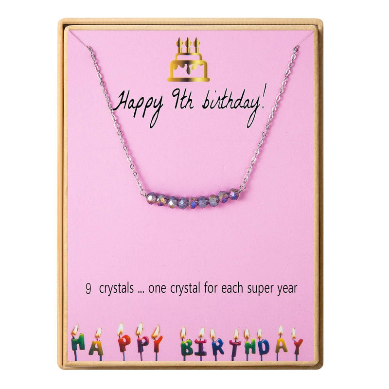 [Australia] - Birthday Gifts for Girls Sterling Silver Necklace Gem Stone Bar Necklace Best Friends Birthday Gifts for 12th 13th 14th 15th Sweet 16 17th 18th 19th 20th 21st 25th 30th 9th 