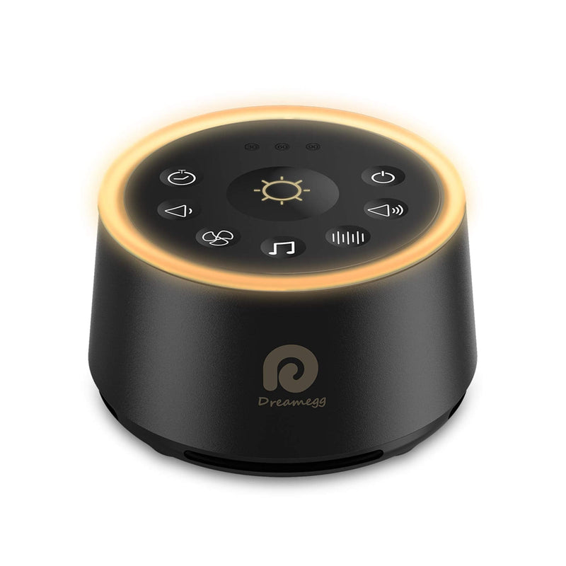 [Australia] - White Noise Machine - Dreamegg Sound Machine for Baby Kid Adult, Noise Machine for Sleeping with 24 Calming Sound, Ambient Nightlight, Continuous or Timer, Loud Sleep Machine for Home Nursery Office 