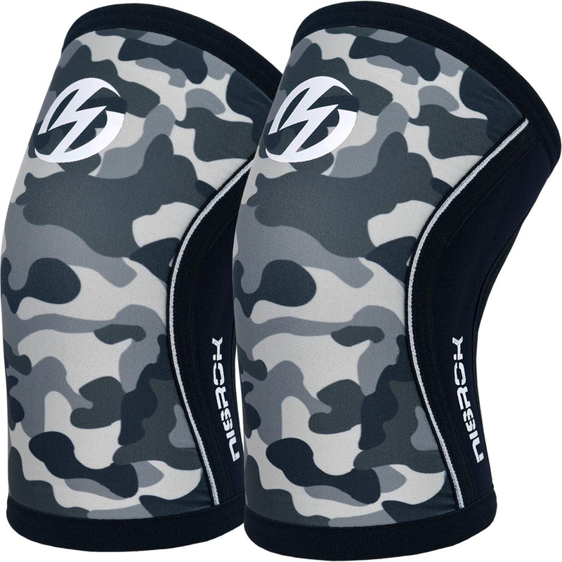 [Australia] - Elbow Sleeves (Pair),Support for Cross Training,Weightlifting,Powerlifting,Basketball and Tennis,5mm Neoprene Compression Brace for Both Women and Men(X-Large) X-Large Camo Grey 