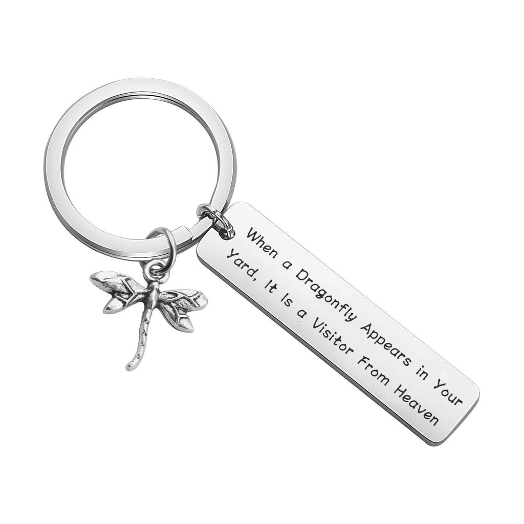[Australia] - MAOFAED Dragonfly Gift Dragonfly Memorial Gift Loss of Love One Gift Remembrance Gift Dragonfly Lover Gift When a Dragonfly Appears in Your Yard It is a Visitor from Heaven 