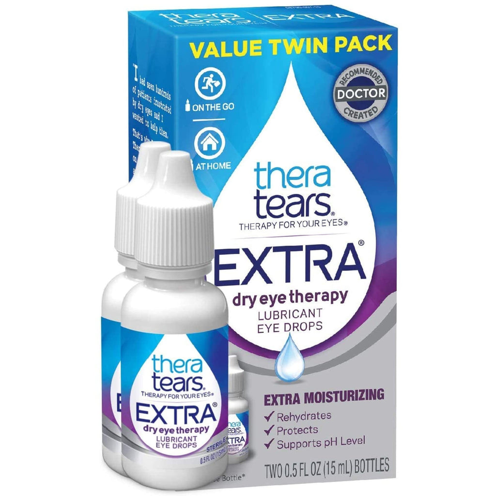 [Australia] - TheraTears Extra Dry Eye Therapy Lubricant Eye Drops for Dry Eyes, 0.5 fl oz, 2 Pack 