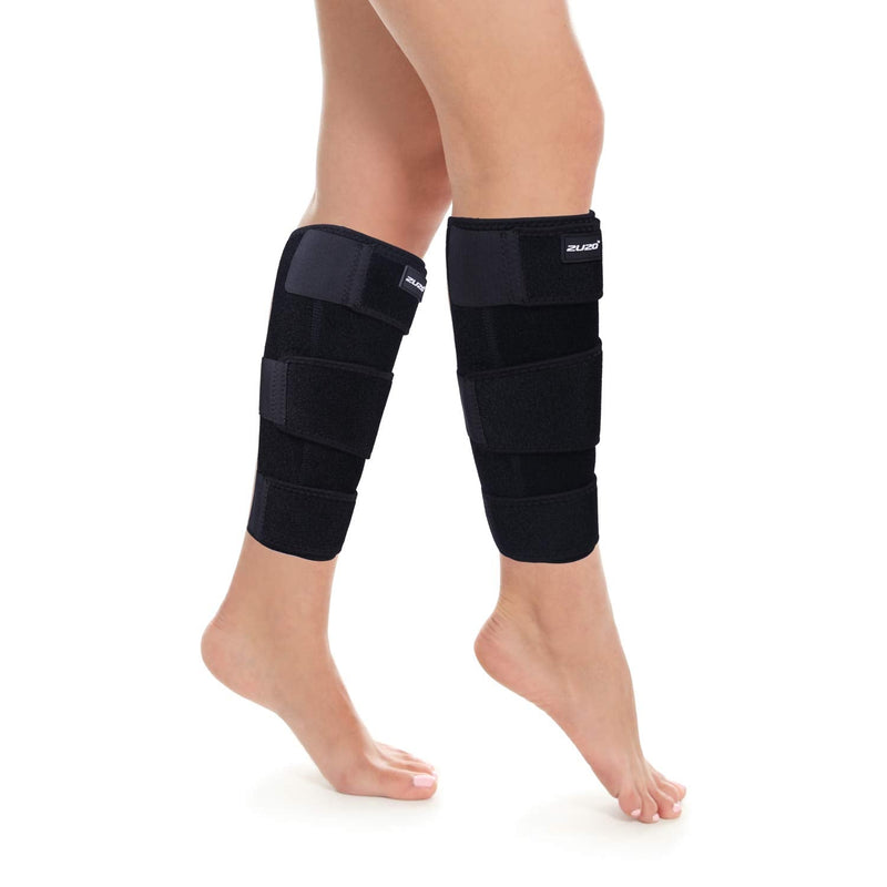[Australia] - 2U2O Calf Brace - Adjustable Shin Splint Compression Support for Calf Pain Relief, Recovery, Sprain, Swelling, Tennis Leg, - Lower Leg Wrap - Calf Sleeve for Men or Women - Universal Size 2Packs 