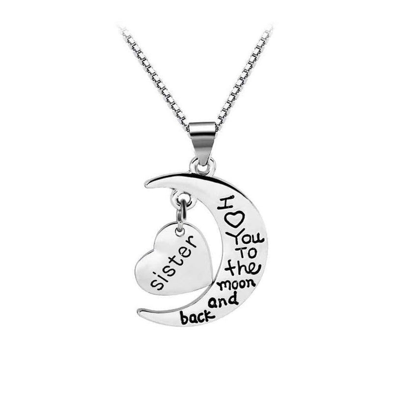 [Australia] - Christmas Birthday Gifts for Sister - Sister Pendant Necklace Sister Jewelry Graduation Valentines Day Gifts for Sister from Sister Brother 