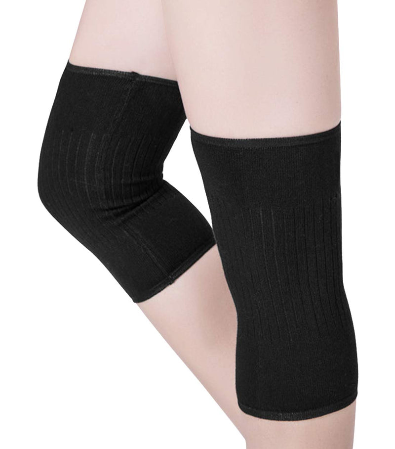 [Australia] - Thermal Knee Warmer Sleeve Winter Leg Brace Protector Circulation Improvement,Joint Pain Relief,Knee Arthritis Knitted Wool for Men Women Running Gym Yoga Fitness Keep Warm Soft Knee Brace 1 Pair 