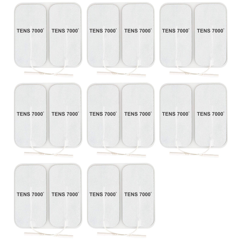[Australia] - TENS 7000 Official TENS Unit Pads - Premium Quality OTC TENS Pads, 2" X 4" - Compatible with Most TENS Machines, Replacement Electrodes Value Pack, 16 Count 