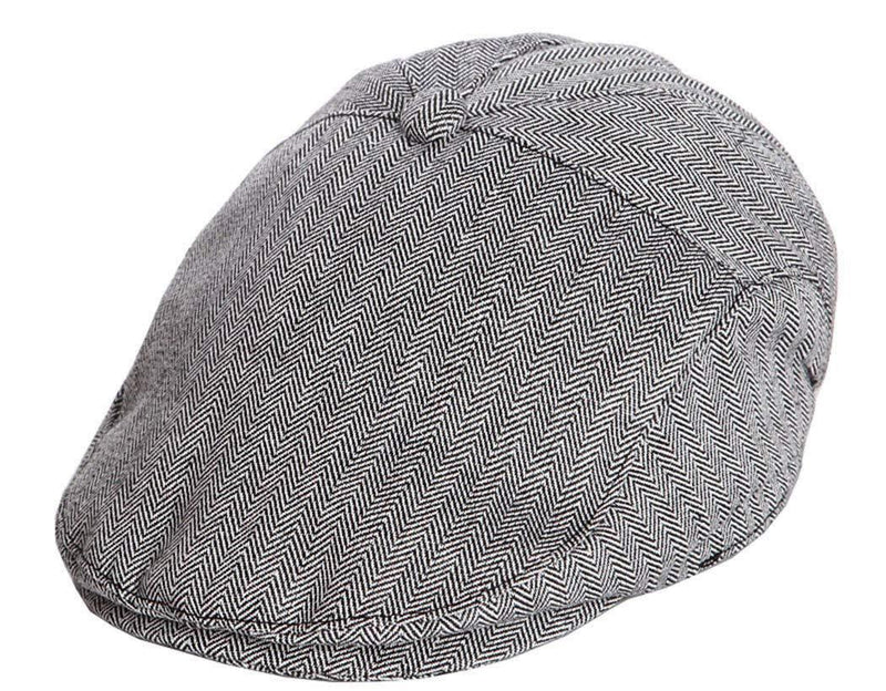 [Australia] - INOGIH Boys Tweed-Newsboy Cap Toddler Cotton Beret Hat 6M to 2 Years Black 1T-2.5T 