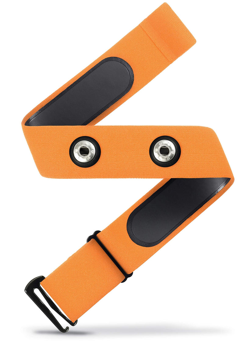 [Australia] - Heart Rate Monitor Soft Strap Replacement | Universal Replacement for Mo-Fit, Most Garmin, Wahoo Tickr and Polar H7 HRM Transmitters (NOT for MYZONE) M-XXL: 26”-39” (66-99 cm) Orange 