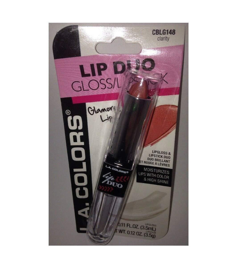 [Australia] - L.A.Colors Lip Duo Gloss/Lipstick CBLG148 Clarity 