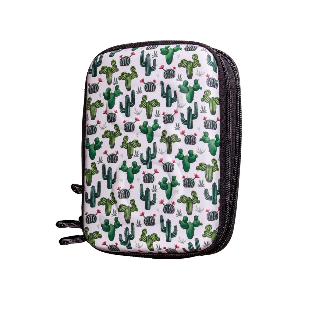 [Australia] - Glucology Diabetic Travel Case - Organizer for Blood Sugar Test Strips, Medication, Glucose Meter, Pills, Tablets, Pens, Insulin Syringes, Needles, Lancets (Cactus, Classic) Cactus 