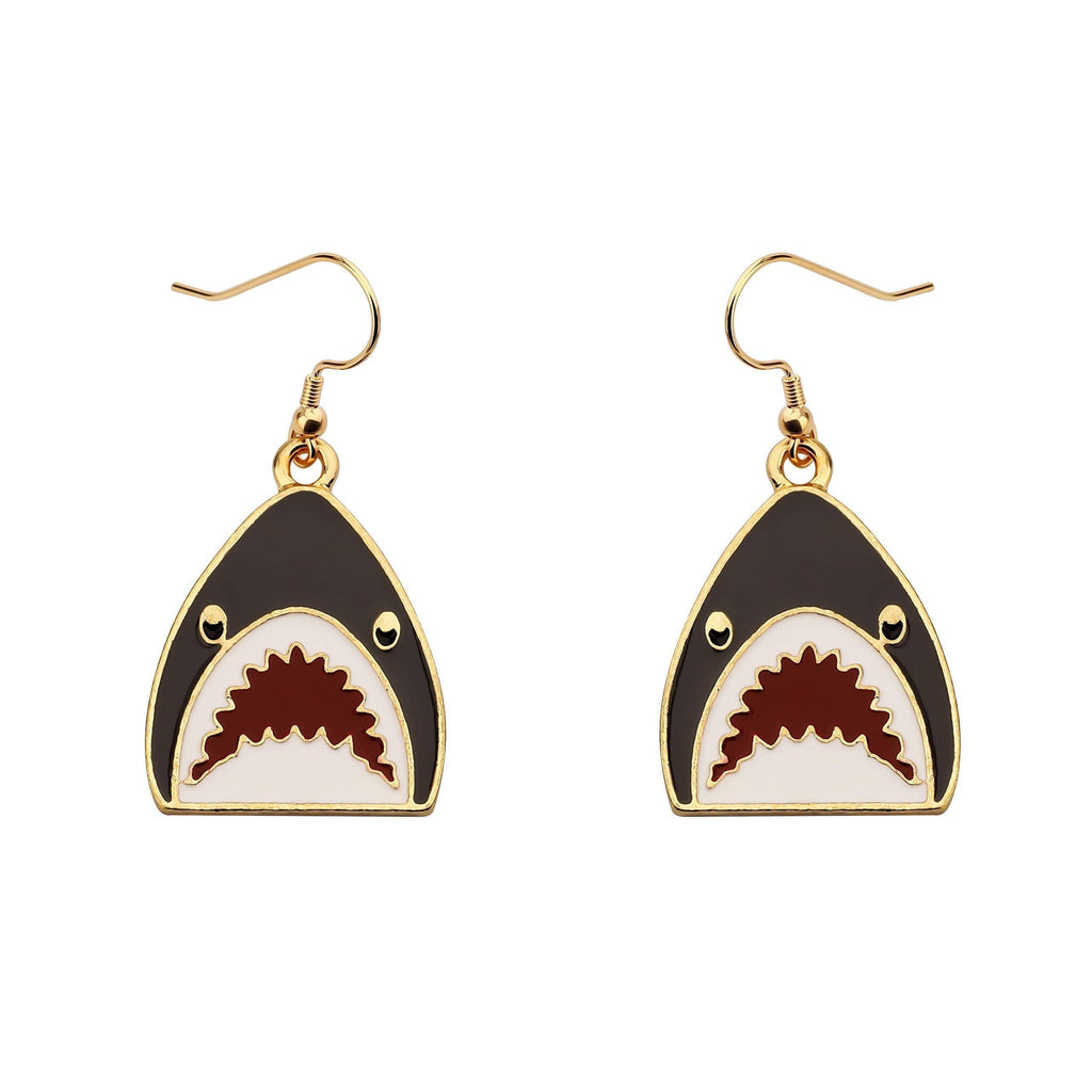 [Australia] - TIIMG Shark Jewelry Shark Earrings Shark Lover Gift Shark Jaws Earrings Shark Teeth Dangle Earrings Beach Jewelry Beach Lover Gift 