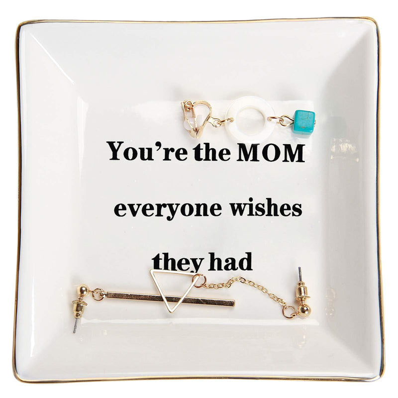 [Australia] - HOME SMILE Mother Birthday Thanksgiving Day Gifts Ring Trinket Dish-You're The Mom Everyone Wishes They Had 
