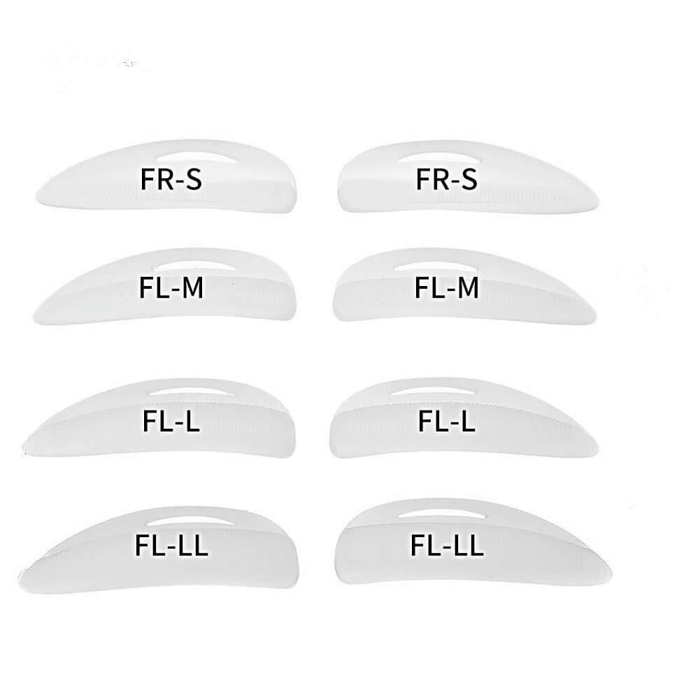 [Australia] - Libeauty Lash Lift Pads Rods 16Pcs Eyelash Perm Lift Silicone Rods 4 Size Reusable Eyelash Perming Curler Shield Pads with Premium PU Storage Case for Perfect Lash Lifting White 