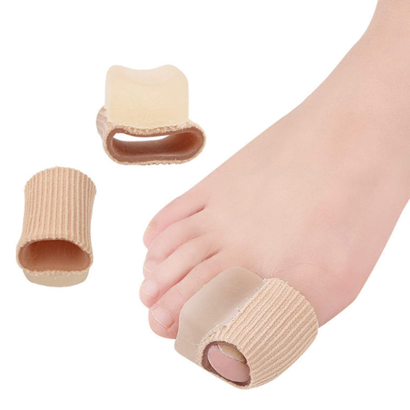 [Australia] - 6 Pieces Gel Toe Spacer Separators, Bunion Corrector for Overlapping Toe, Silicone Toe Spacers with Soft Gel Lining for Hallux & Bunion Pain Relief (L Size) 