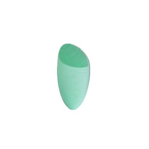 [Australia] - VOLY Facial Cleansing Brush - Silicone Face Brush - 3-in-1 Rechargeable Electric Silicone Exfoliating Face Scrub Brush - Exfoliate Smooth Skin for a Radiant Clear Complexion by Mint Sonic (Green) Green 