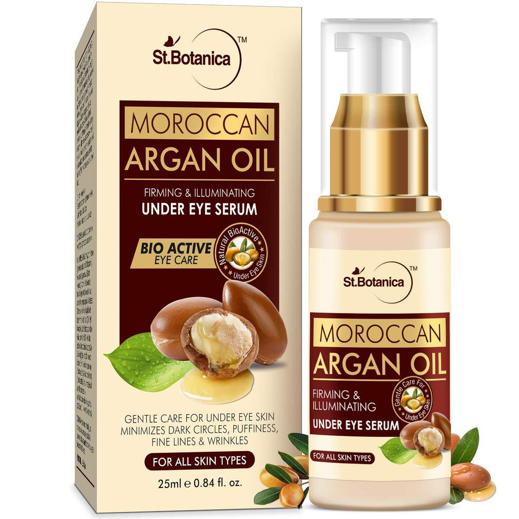 [Australia] - StBotanica Moroccan Argan Oil Firming & Illuminating Under Eye Serum, 25ml - For Dark Circles, Puffiness, Wrinkles 