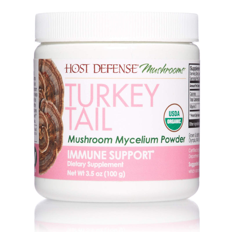 [Australia] - Host Defense, Turkey Tail Mushroom Powder, Supports Immune Health, Mushroom Supplement, 3.5 oz, Plain 