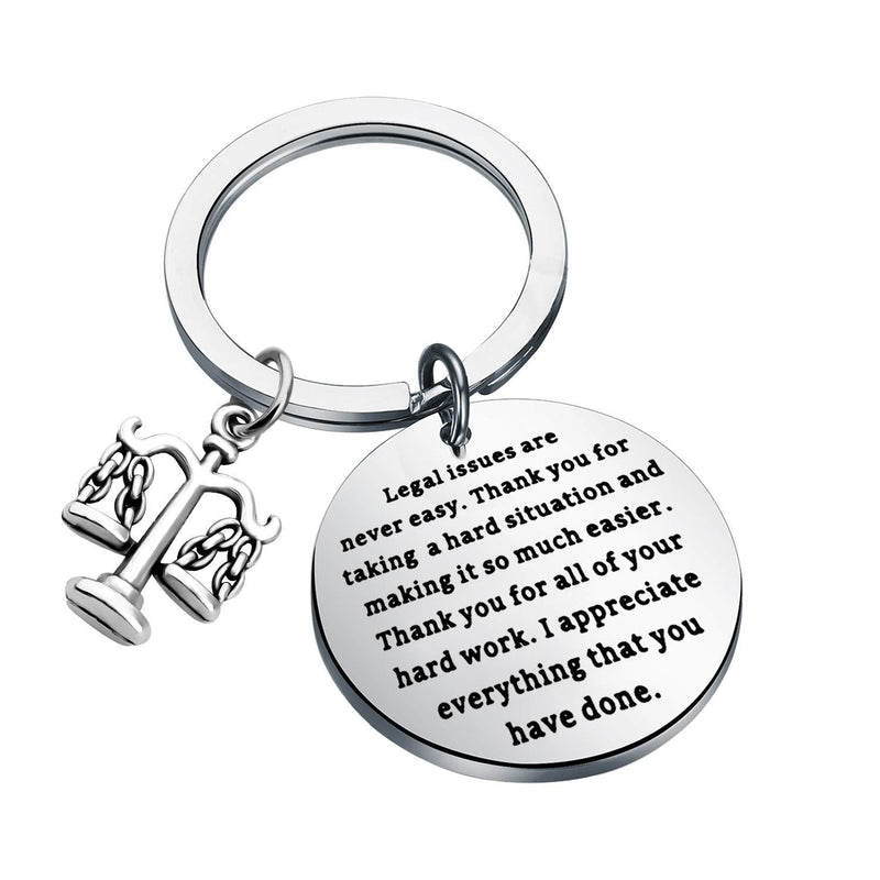 [Australia] - AKTAP Lawyer Gift Thank You for All of Your Hard Work Scales of Justice Lawyer Keychain Lawyer Jewelry for Judge Legal Assistant Legal Assistant  Keychain 