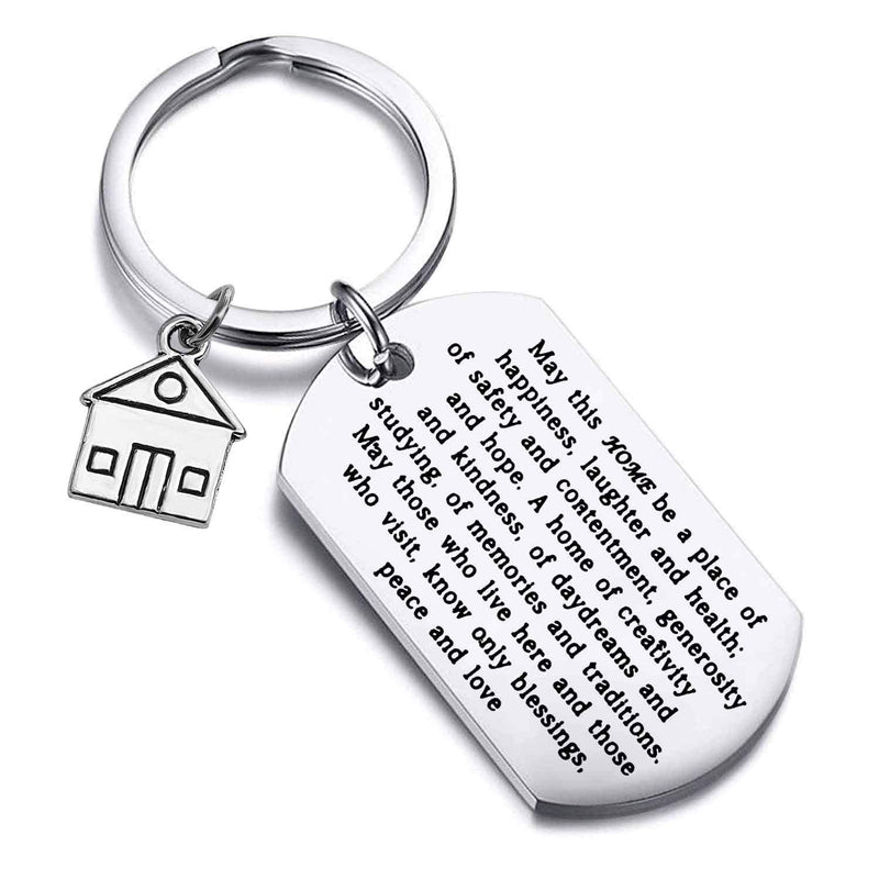 [Australia] - FUSTMW Housewarming Gift New Home Keychain Gift for New Homeowner Jewelry Moving in Gift House Keyring First Home Gift Realtor Closing Gifts New Home Keychain DT 