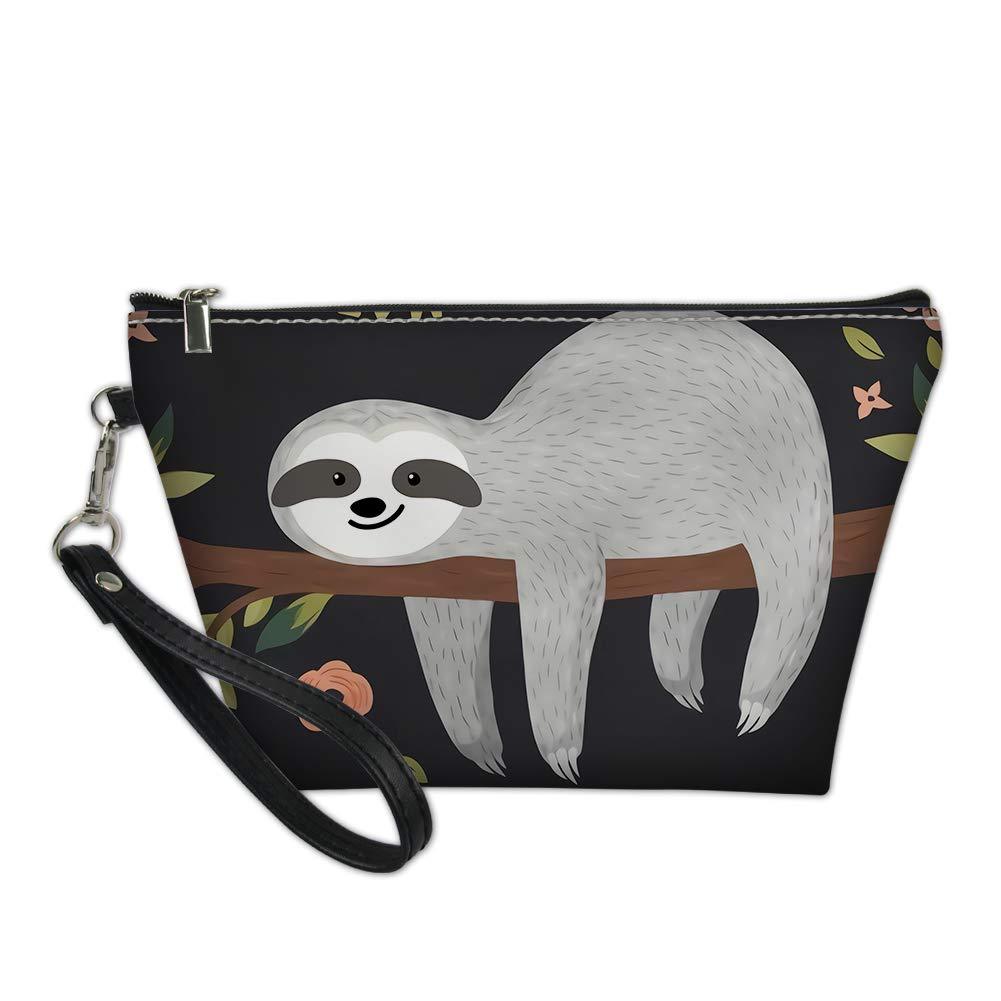 [Australia] - doginthehole Women's Purse Makeup Bag Waterproof Portable Sloth Printed Cosmetic Toilerty Travel Bag Sloth#5 