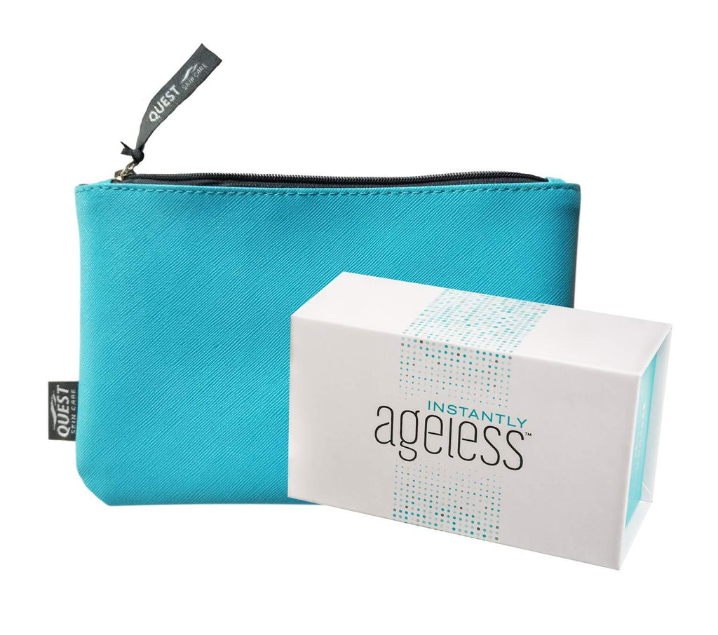 [Australia] - Jeunesse Instantly Ageless 25 Vials w/FREE Quest Skincare Makeup Bag | Instantly Ageless 25 Vial Box Set with FREE FULL SIZE Quest Skincare Makeup Bag 