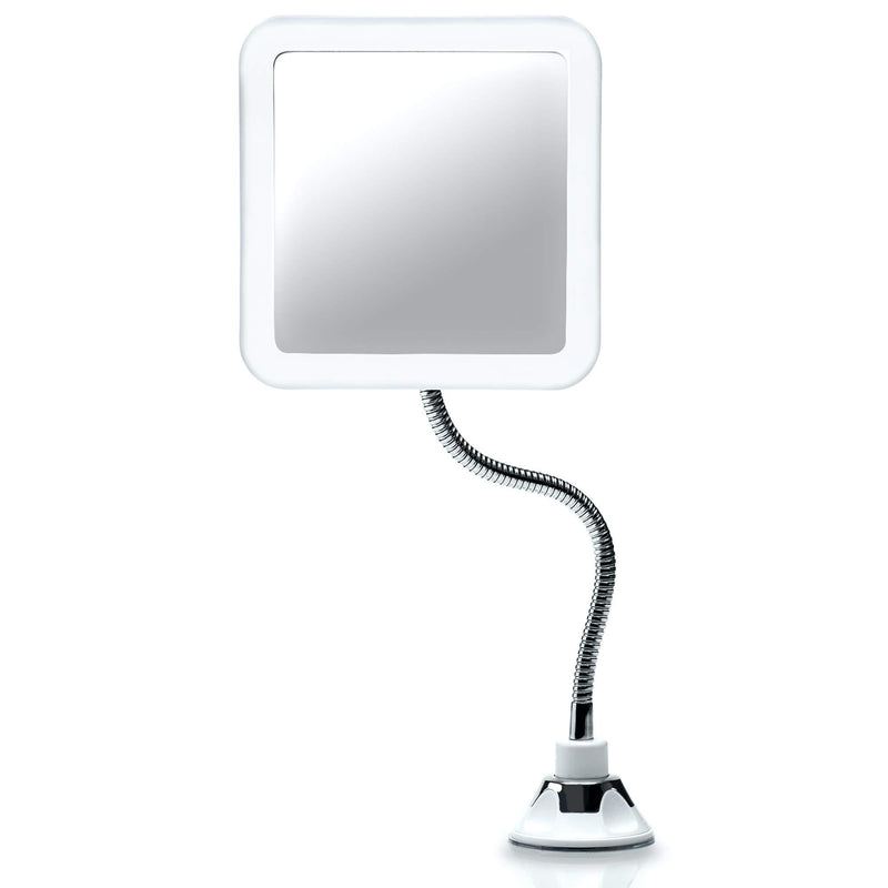 [Australia] - Fancii Flexible Magnifying Mirror 10X with LED Light and Gooseneck, Lighted Travel Makeup Mirror, Lock Suction, Natural Daylight LED, Cordless and Portable (Mira Plus) 