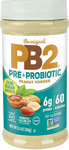 [Australia] - PB2 Peanut Butter Powder - No Sugar Added, Supplemented with Prebiotics + Probiotics, Gluten Free, Non-GMO [6.5 oz] 