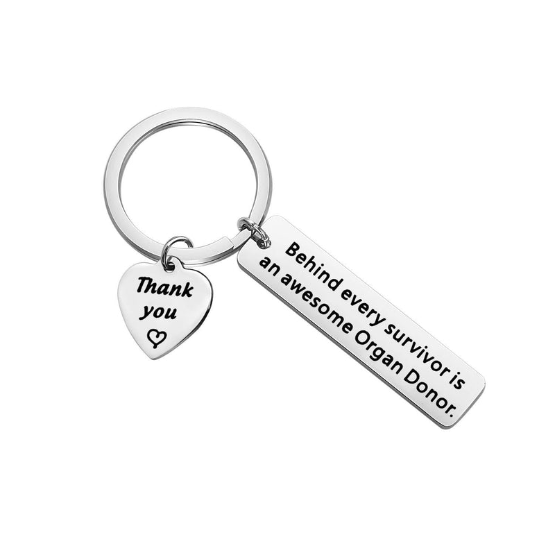 [Australia] - AKTAP Organ Donor Gift Behind Every Survivor is an Awesome Organ Donor Awareness Keychain Thank You Gift for Kidney Donor Organ Donor 