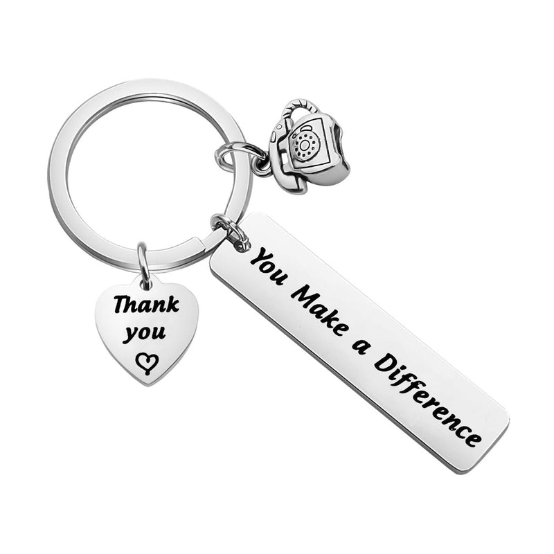 [Australia] - ENSIANTH Secretary Keychain You Make a Different Keychain Thank You Secretary Gift Legal Secretary Gift Medical Secretary Gift Secretary Key 