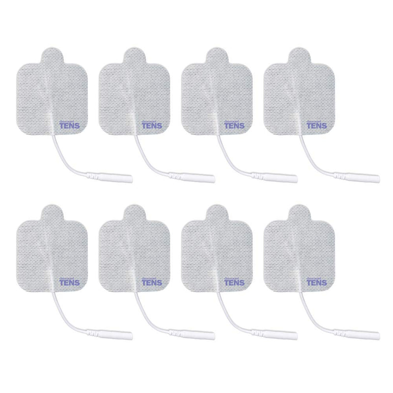 [Australia] - Discount TENS, EMPI Compatible TENS Electrodes, 8 Premium Replacement Pads for EMPI TENS Units. (2 inch x 2 inch) 2x2 Inch (Pack of 8) 