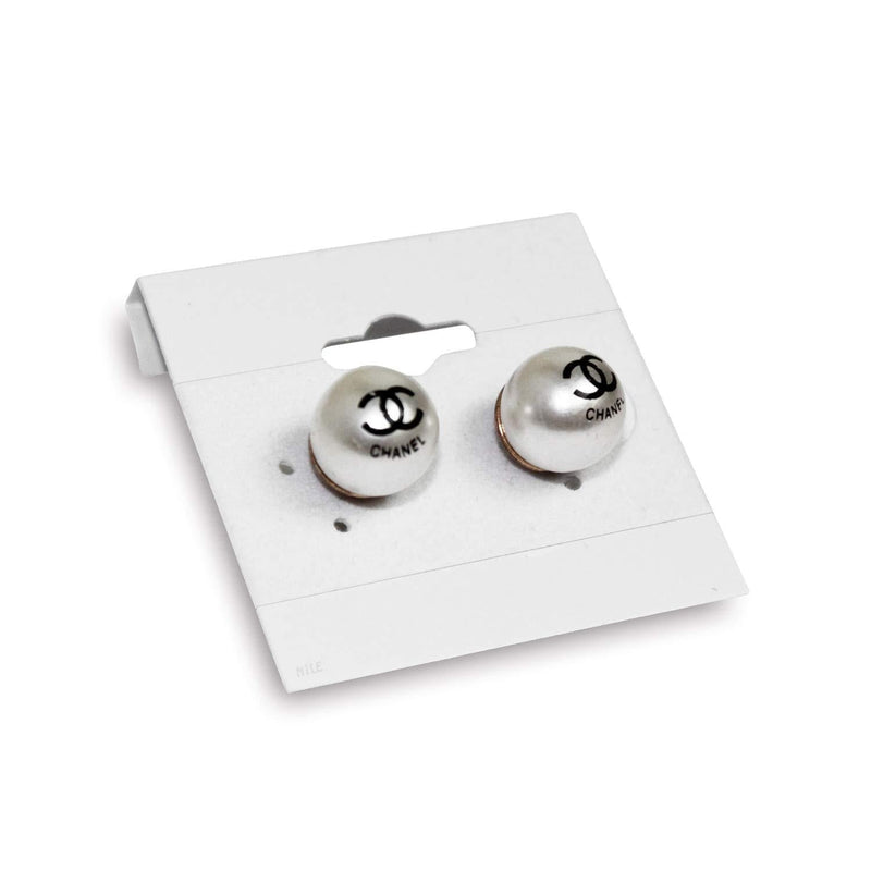 [Australia] - Mooca Plain 1.5" x 1.5" White Hanging Earring Cards Earring Card Holder, Earring Display Cards for Ear Studs, Velvet Plastic Display Earring Card Holder for Jewelry Accessory Display, 100 Pieces 
