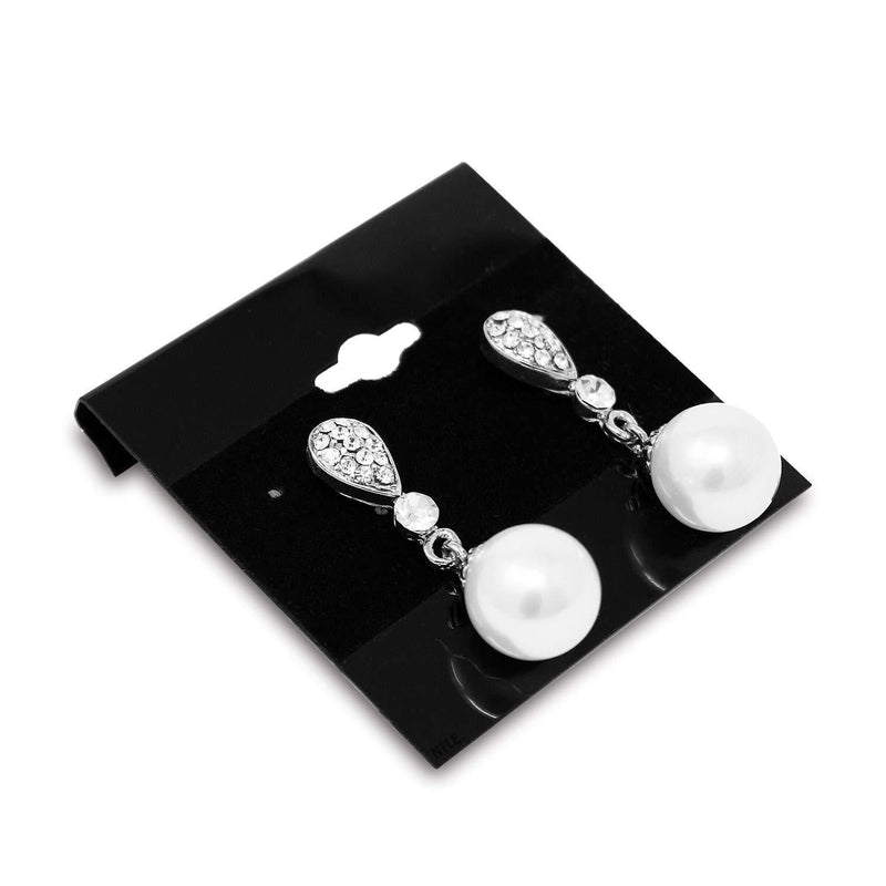 [Australia] - Mooca Plain 2" x 2" Black Hanging Earring Cards Earring Card Holder, Earring Display Cards for Ear Studs, Velvet Plastic Display Earring Card Holder for Jewelry Accessory Display, 100 Pieces 