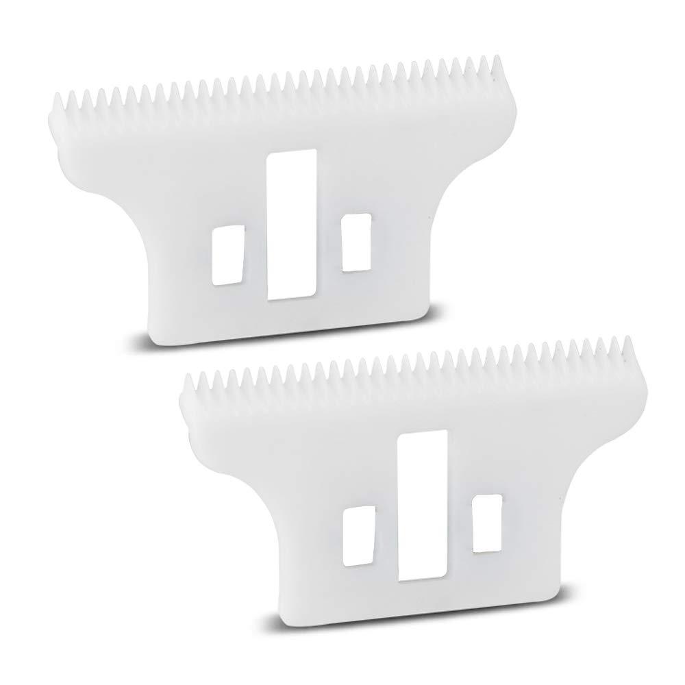 [Australia] - Double gold Standard Replacement Blade set for wahl detailer 8081 (White CeramicX2) White CeramicX2 