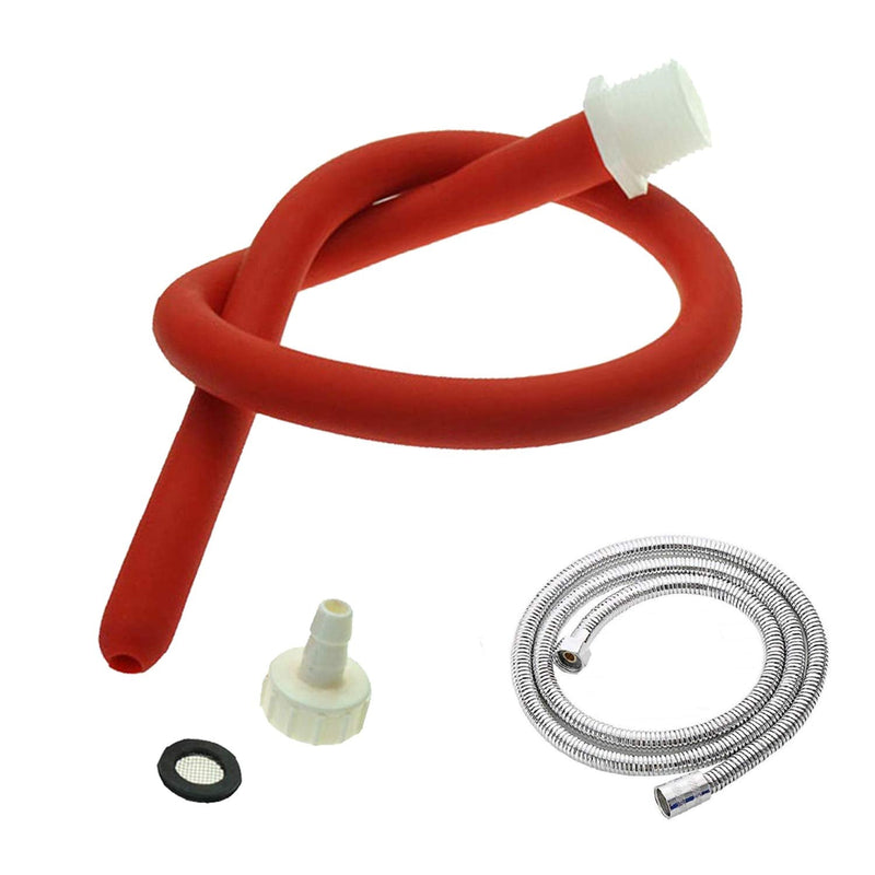 [Australia] - Shower Enema Kits，Silicone Cleaning Tube -Flexible Silicone Comfortable Nozzle douch Attachment for Women and Men 50cm,150cm Hose 